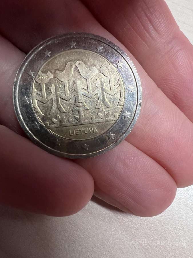 2 eur Lietuvos moneta 2018 m.
