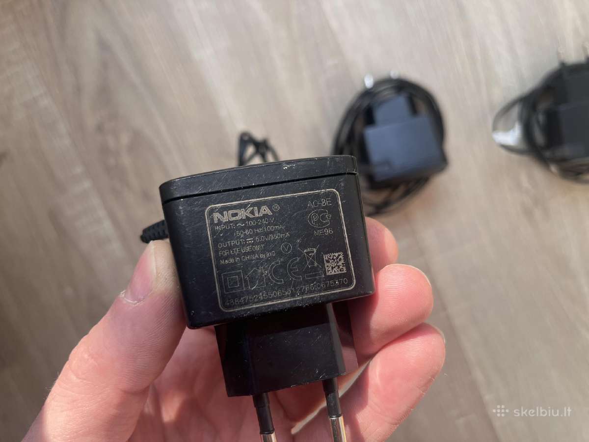 Originalus nokia pakrovėjai plonu antgaliu - nuotraukos Nr. 2