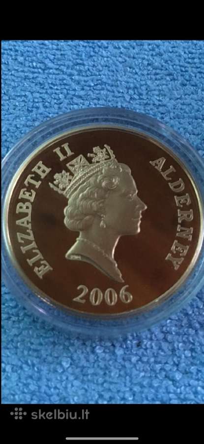 Moneta Alderney 2006m. 5 svarai, sidabras(.925) - nuotraukos Nr. 2