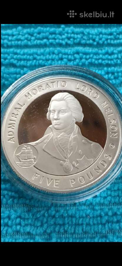 Moneta Guernsey 2006m. 5 svarai, sidabras(.925)