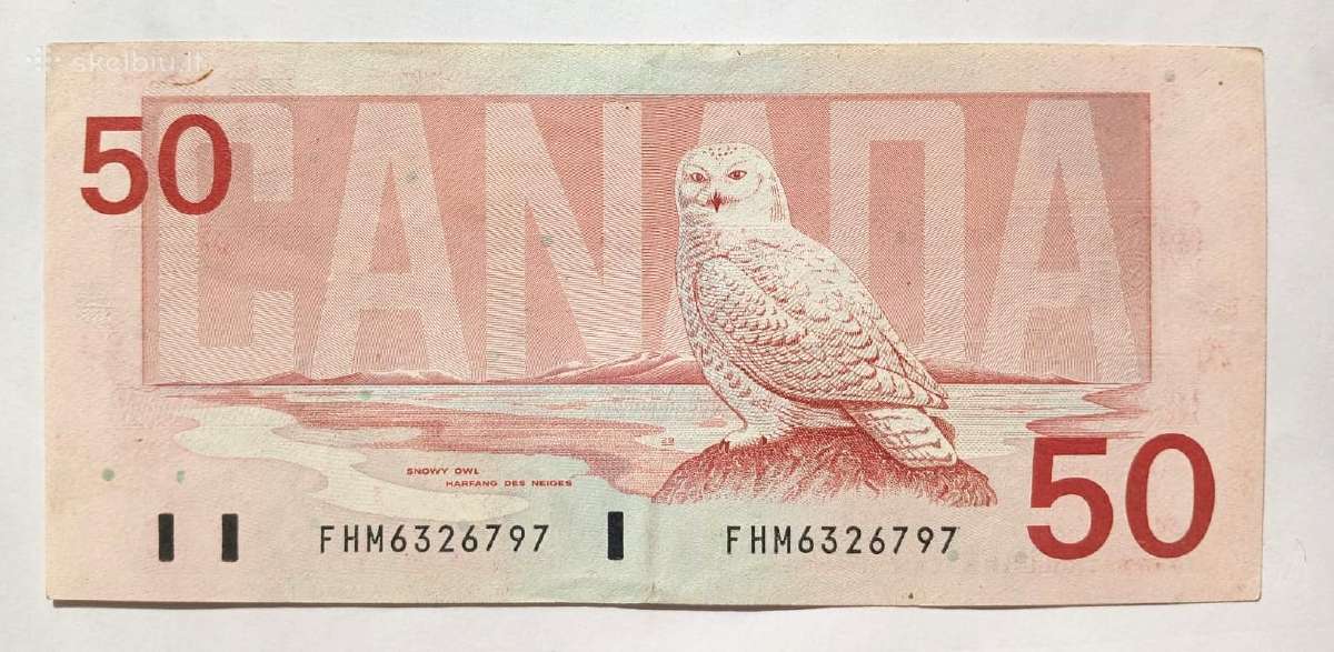 50 Kanados dolerių 1988 * Knight Thiessen * - nuotraukos Nr. 2