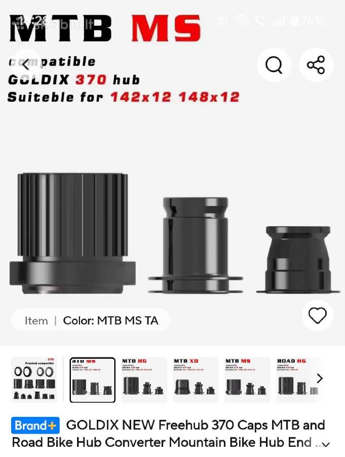 Goldix Microspline freehub(terksle) - nuotraukos Nr. 4