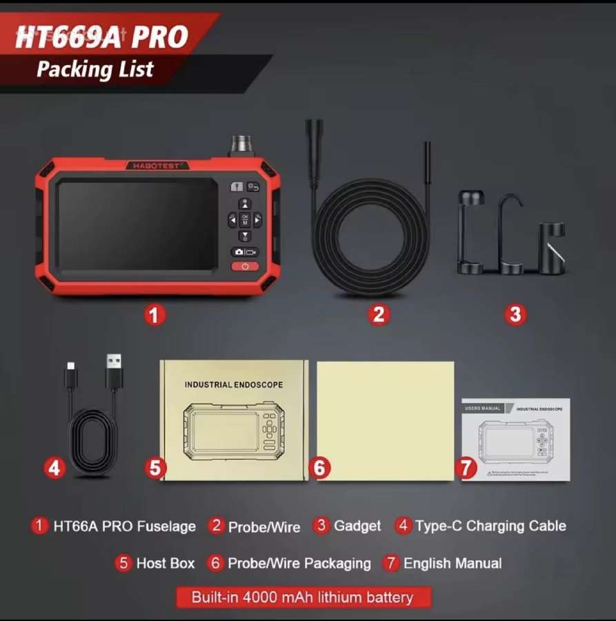 Endoskopinė kamera Habotest Ht669a Pro - nuotraukos Nr. 11