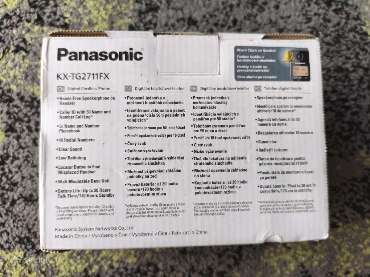 Laidinis nešiojamas telefonas Panasonic - nuotraukos Nr. 3