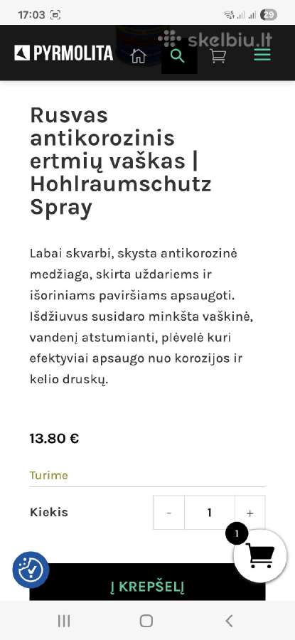 Krown T40 Antikorozine danga - nuotraukos Nr. 4
