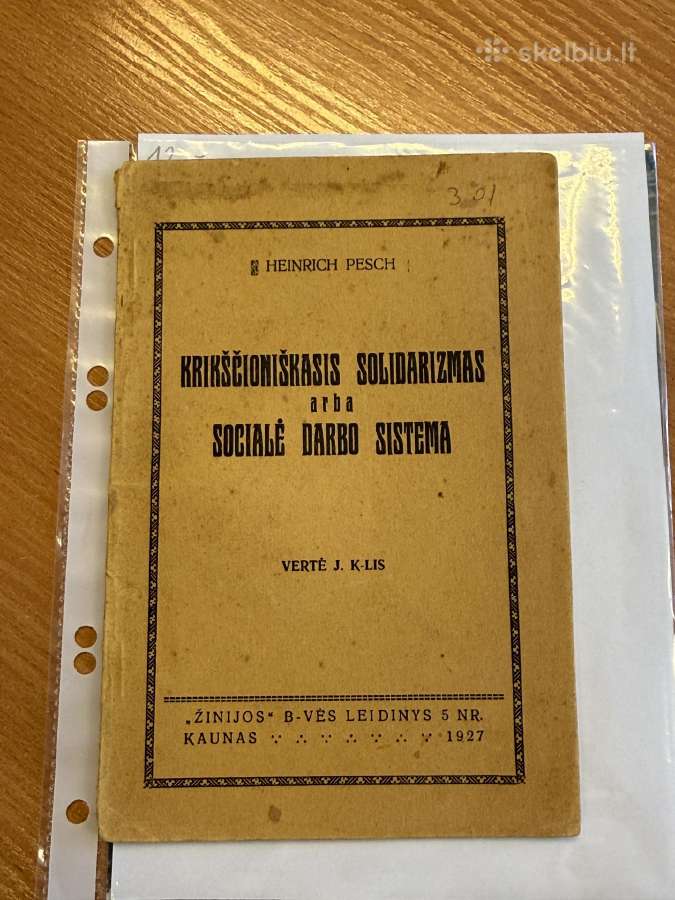 Krikščioniškasis solidarizmas arba socialė darbo s