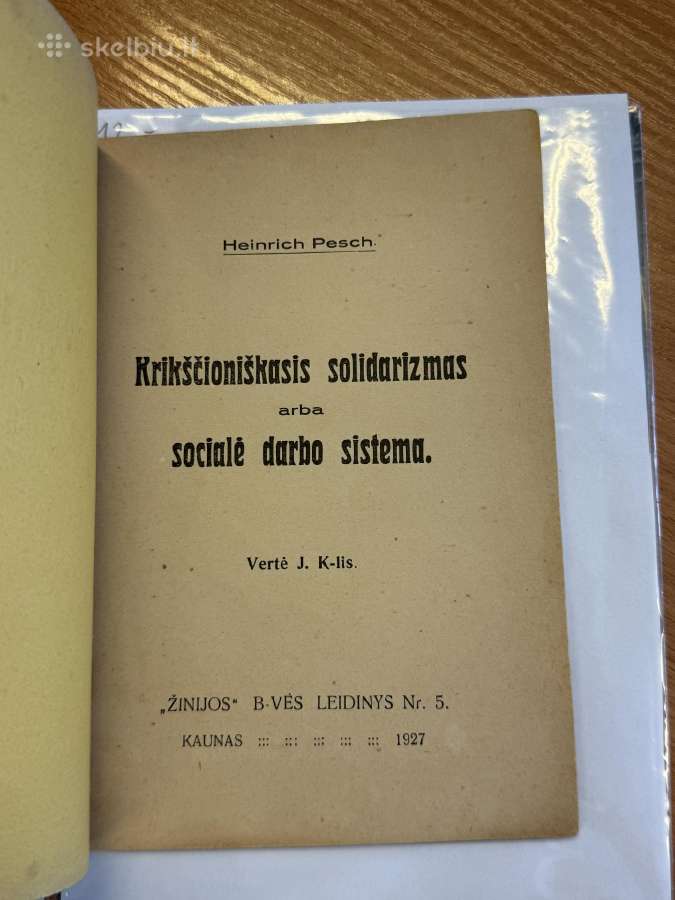 Krikščioniškasis solidarizmas arba socialė darbo s - nuotraukos Nr. 2