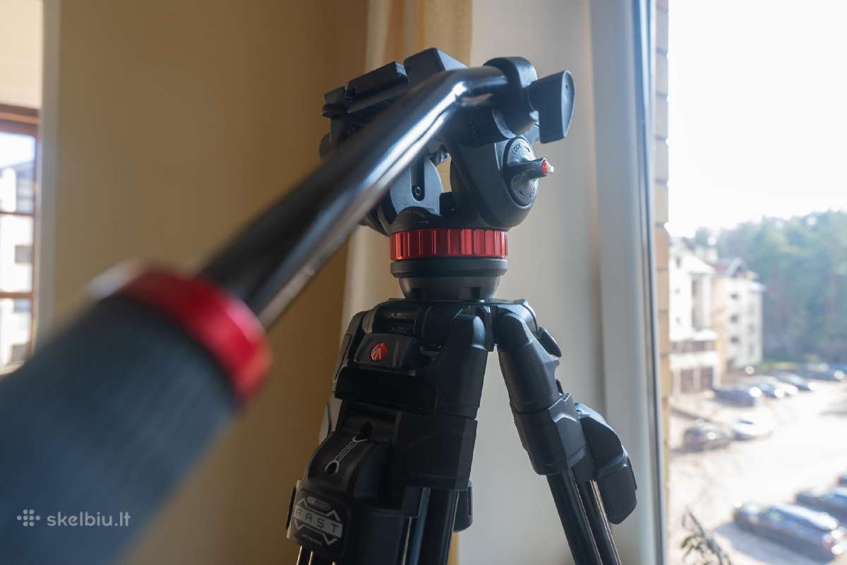 Manfrotto 502ah, Manfrotto 645 fast twin legs - nuotraukos Nr. 2