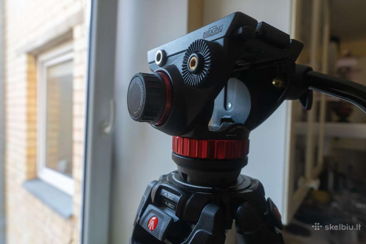 Manfrotto 502ah, Manfrotto 645 fast twin legs - nuotraukos Nr. 3