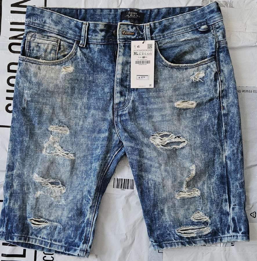 Džinsiniai šortai Bershka Dydis 44/XL