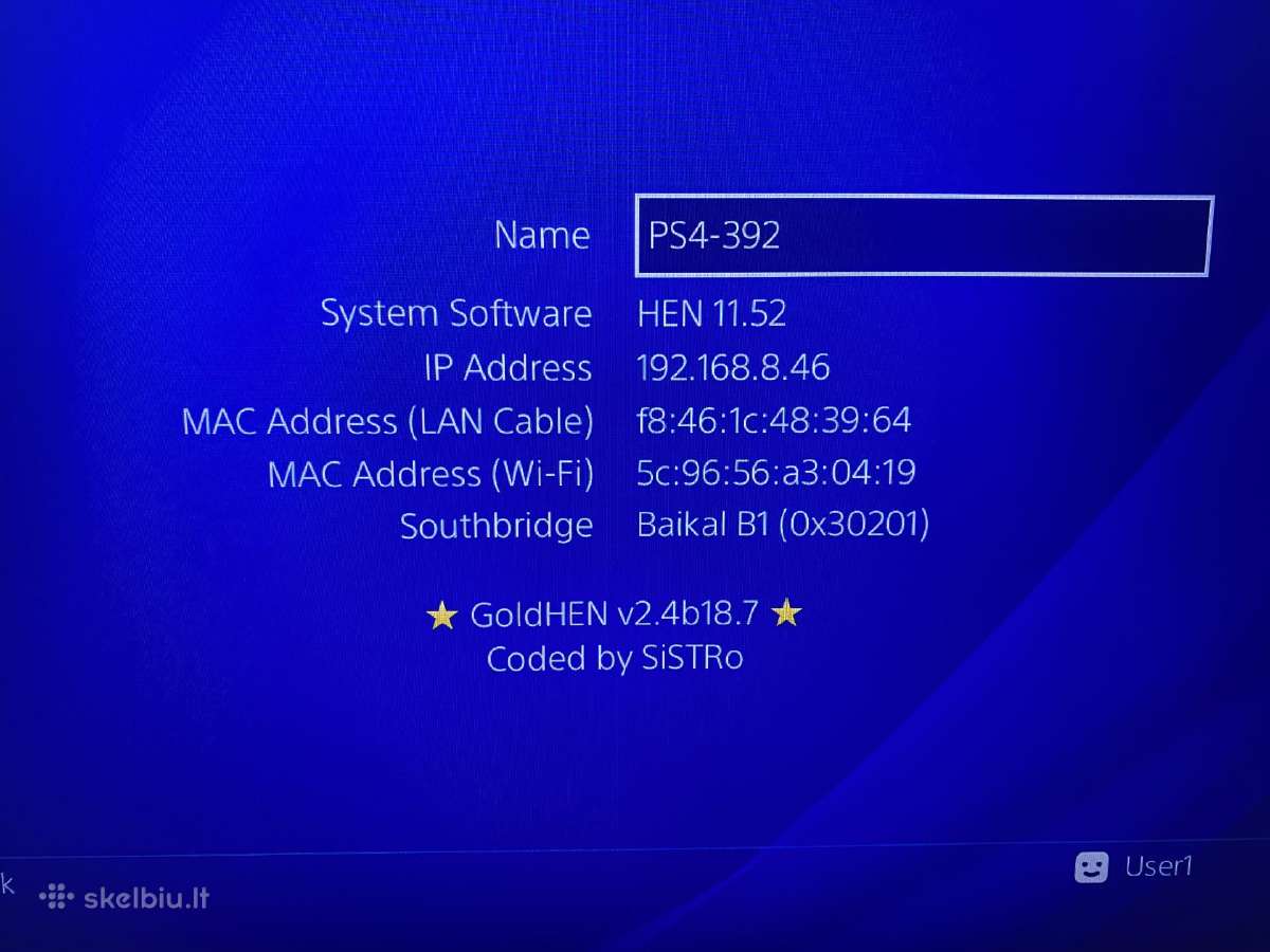 Atrištas Playstation 4 Slim 1 TB (11.52) - nuotraukos Nr. 3