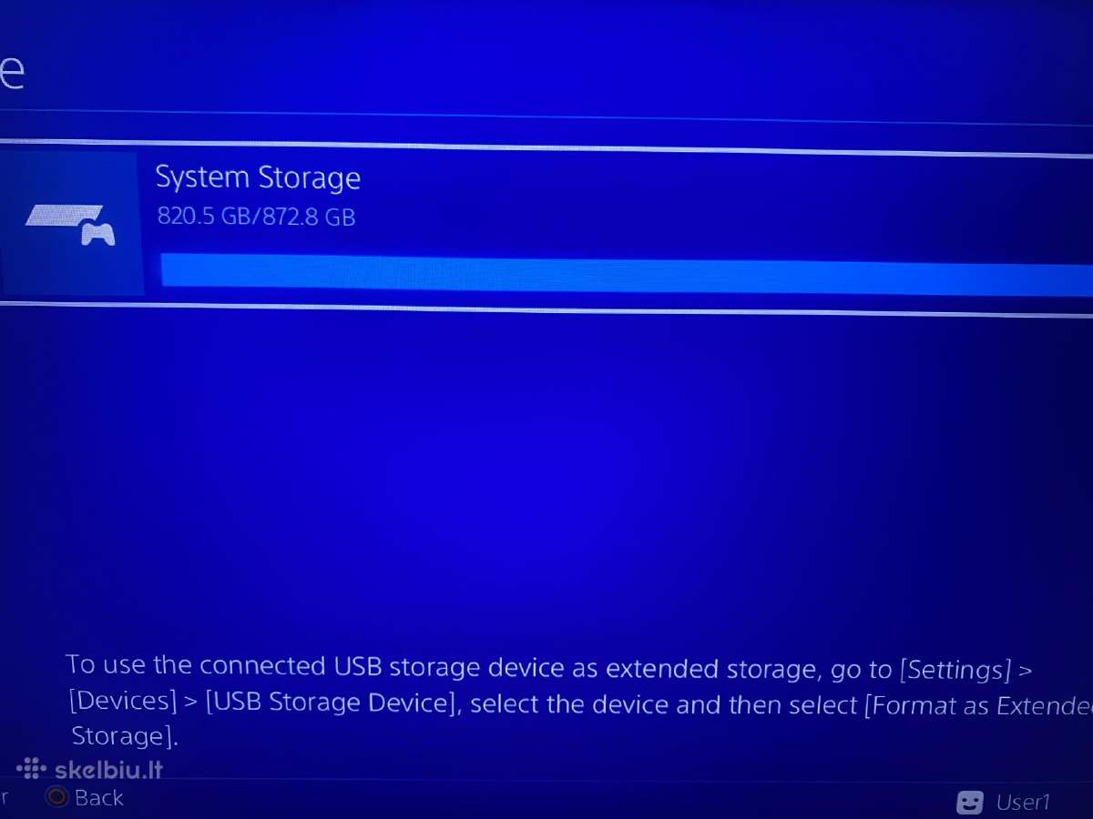 Atrištas Playstation 4 Slim 1 TB (11.52) - nuotraukos Nr. 4