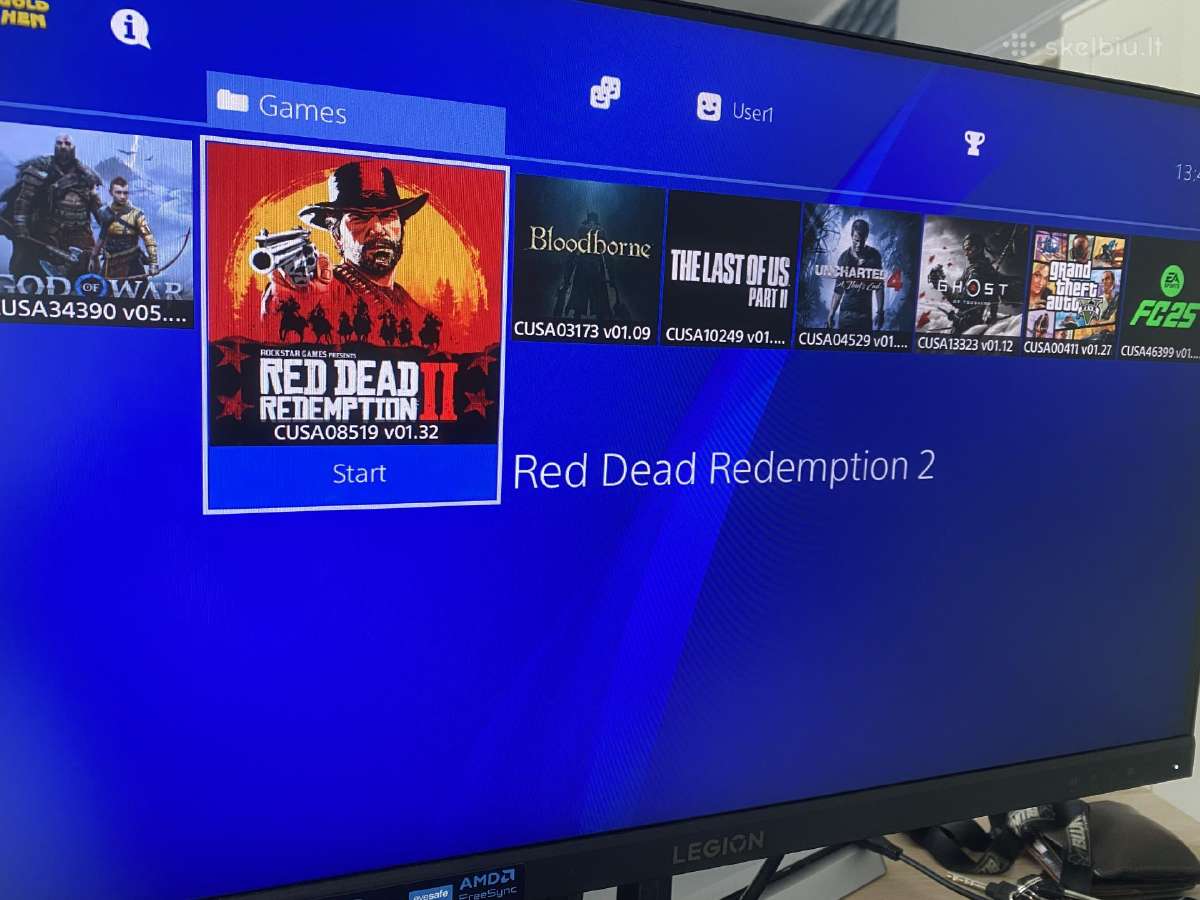 Atrištas Playstation 4 Slim 1 TB (11.52) - nuotraukos Nr. 6