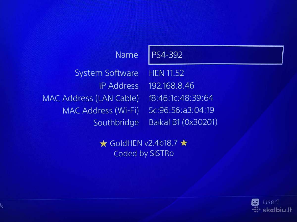 Atrištas Playstation 4 Slim 1 TB (11.52) - nuotraukos Nr. 3