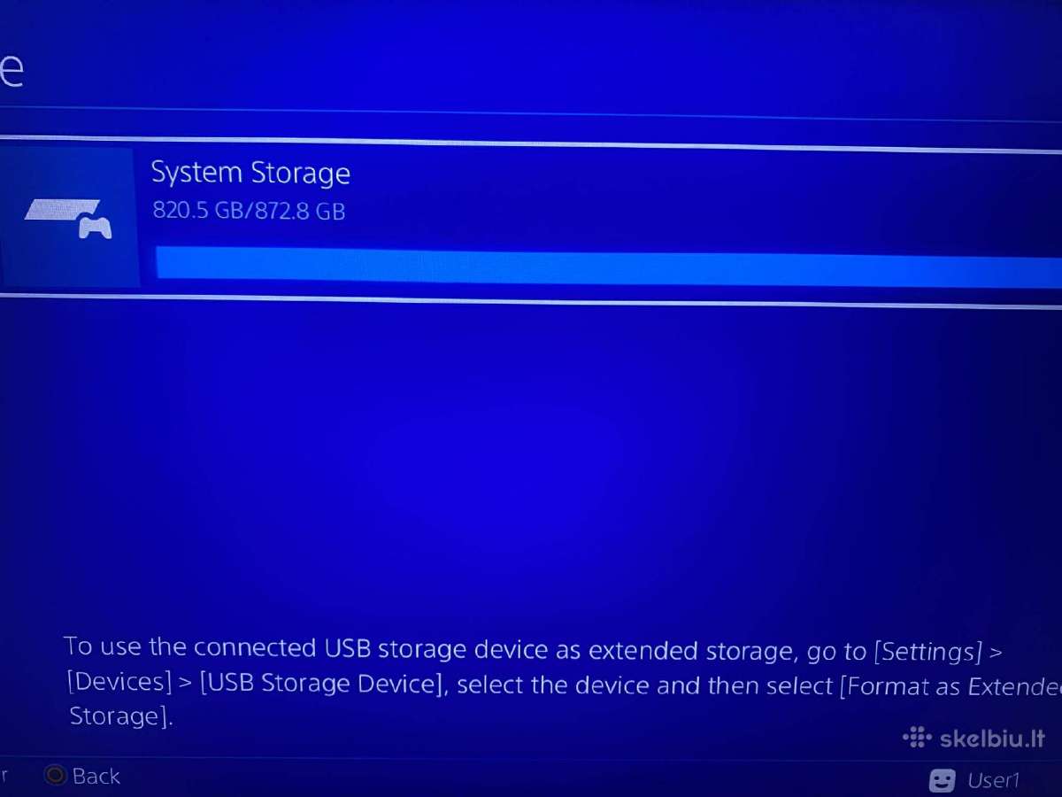 Atrištas Playstation 4 Slim 1 TB (11.52) - nuotraukos Nr. 4