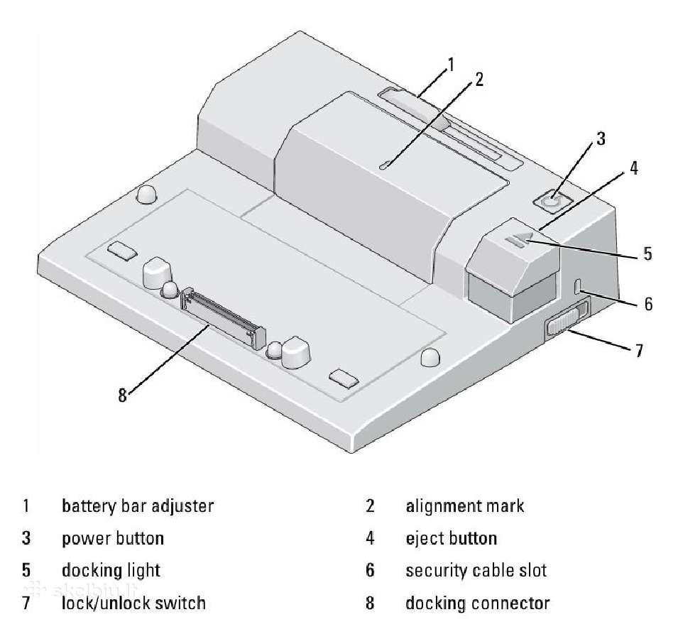 Dell Pr03x Docking Station su mait. bl. - nuotraukos Nr. 6