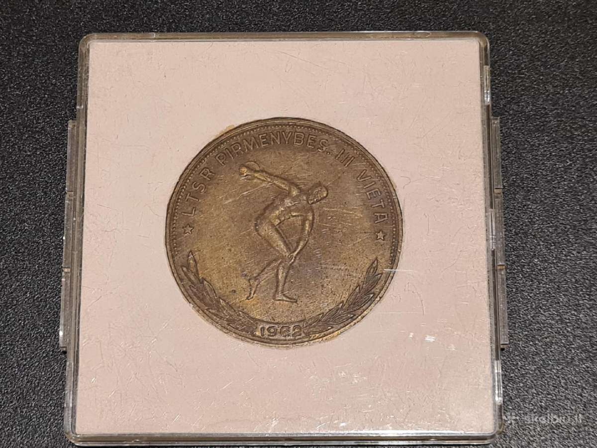 Medalis dėžutėje Ltsr pirmenybės. III vieta. 1962 - nuotraukos Nr. 2
