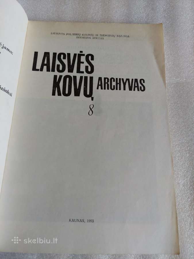 Laisvės kovų archyvas -8 - nuotraukos Nr. 2