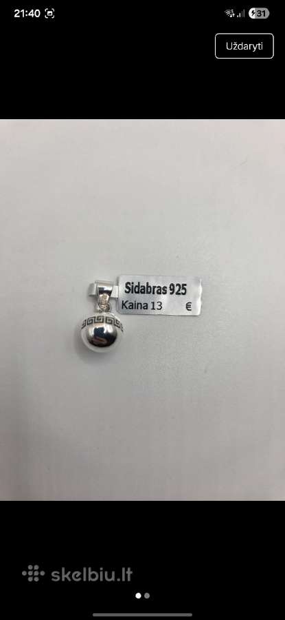 Sidabriniai pakabukai