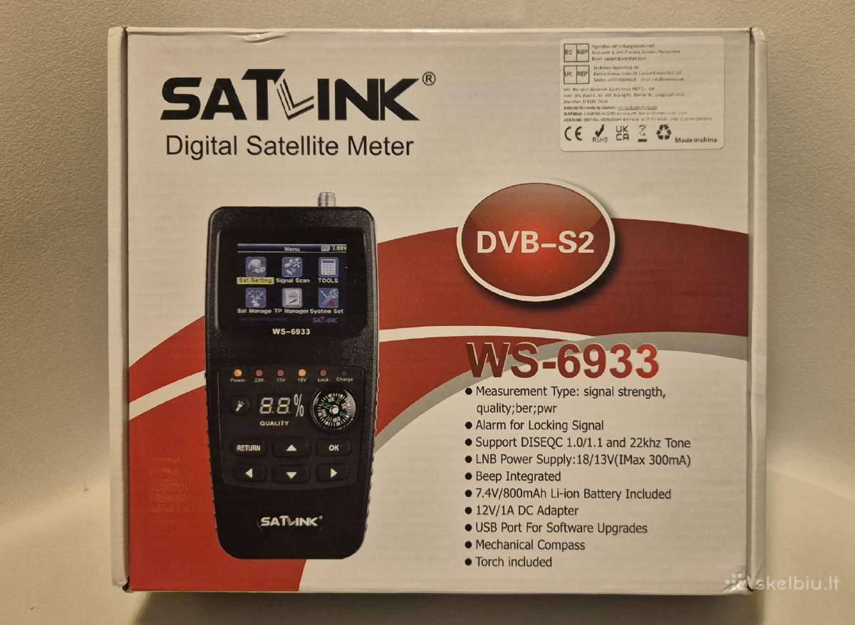 Satlink Ws-6933 palydovinio signalo ieškiklis
