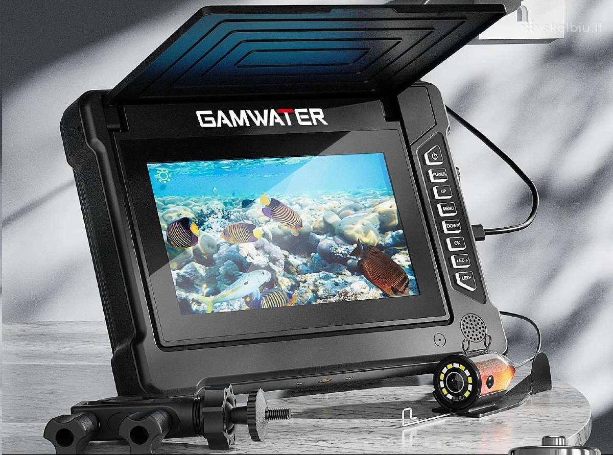 Povandeninė žvejybos kamera 7" 30m HD naktinis mat - nuotraukos Nr. 2