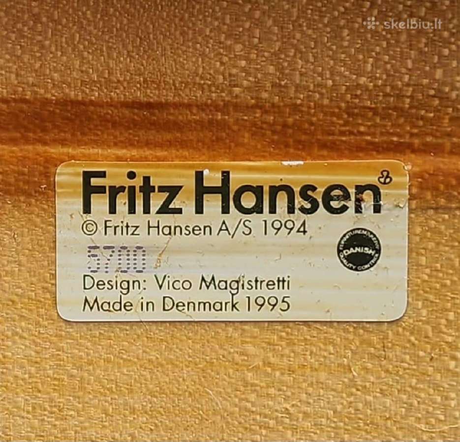 Fritz Hansen kėdės (6 vnt.) - nuotraukos Nr. 9