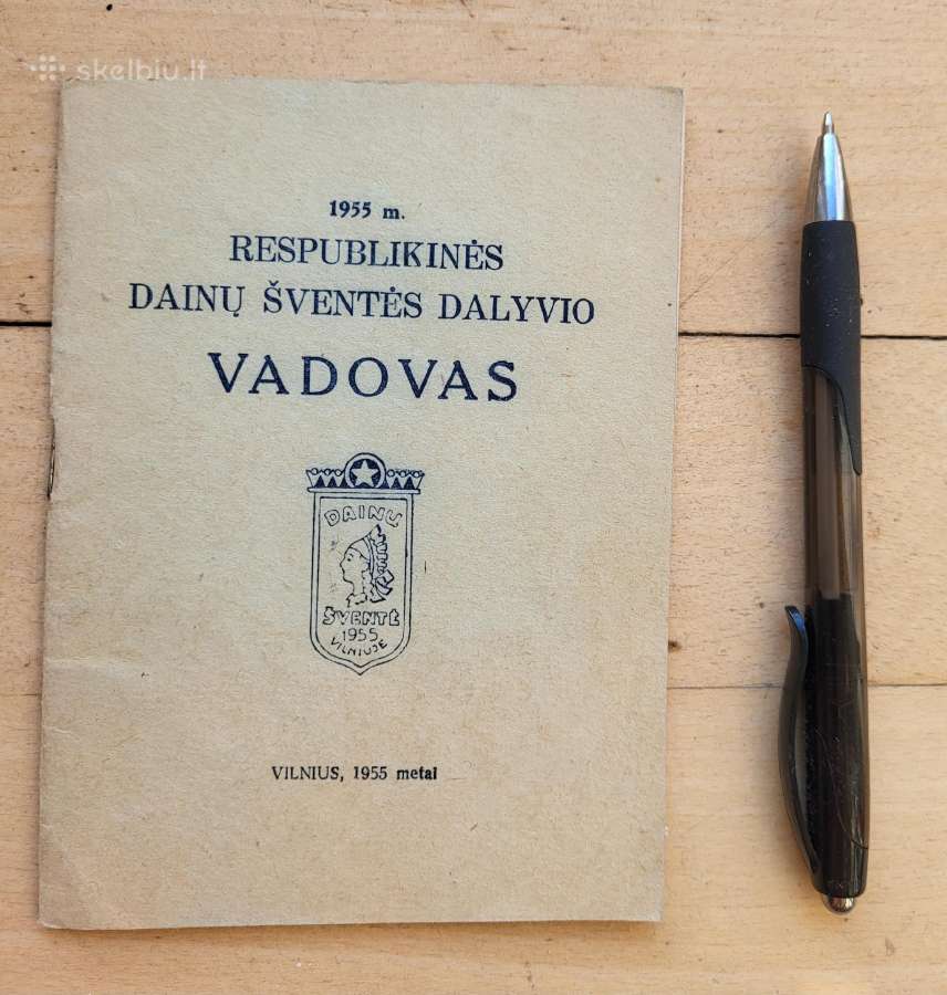 1955 m. Dainų šventės dalyvio vadovas