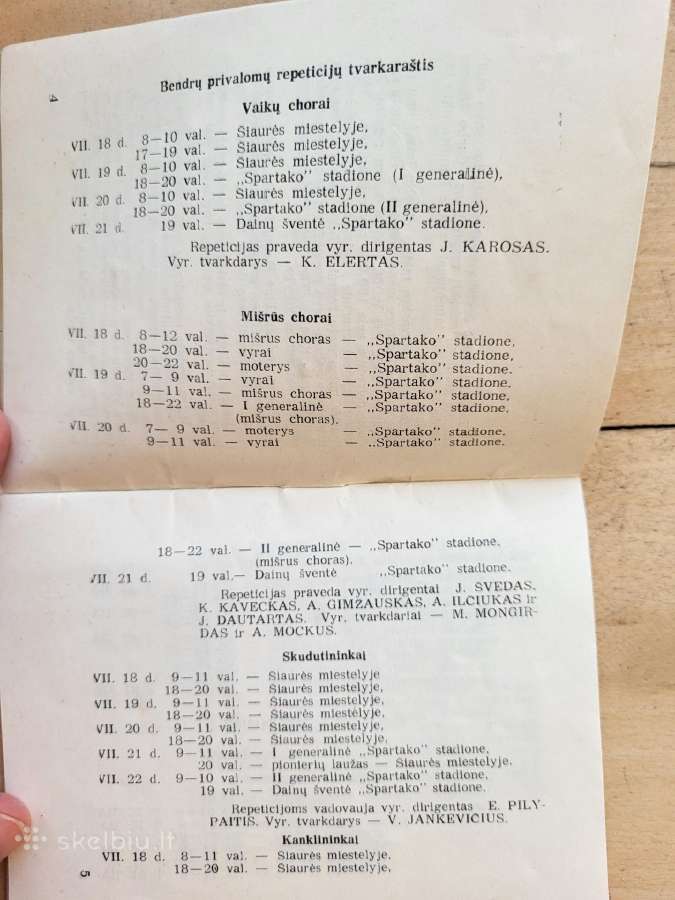 1955 m. Dainų šventės dalyvio vadovas - nuotraukos Nr. 3