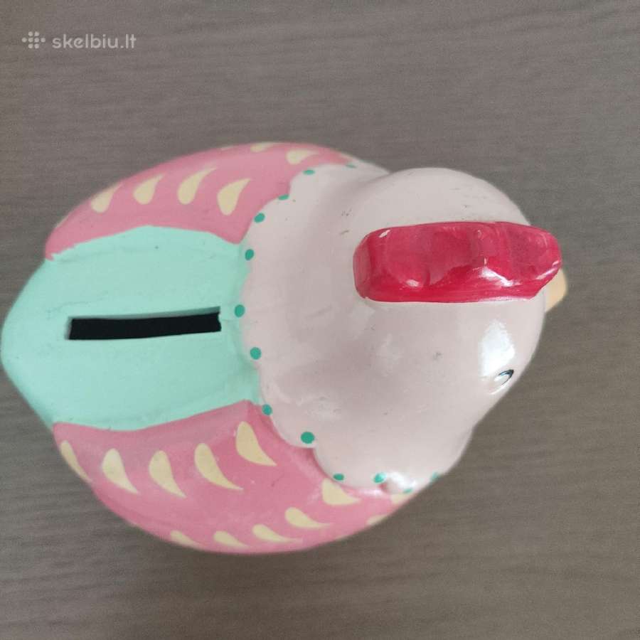 Keramikos taupyklė Vištelė, rausvos spalvos - nuotraukos Nr. 2