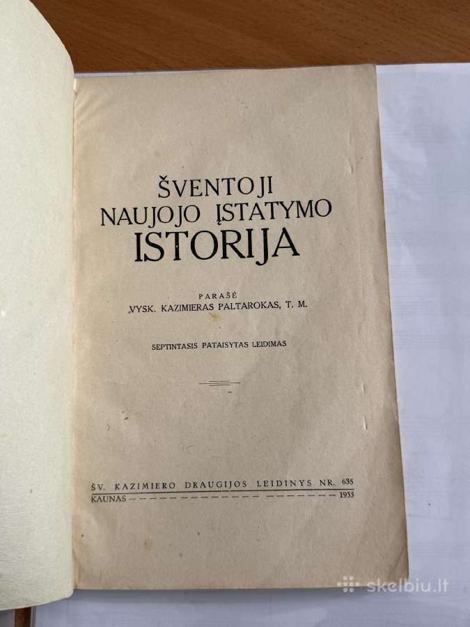 Šventoji Naujojo įstatymo istorija 1935 - nuotraukos Nr. 2