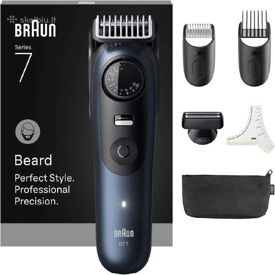 Barzdos kirpimo mašinėlė Braun Bt7520 S7 Essential