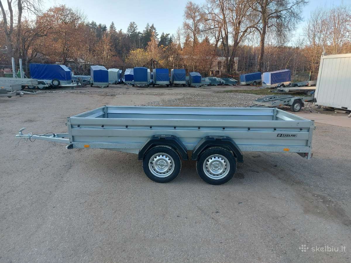 Zaslaw dviejų ašių 3,3m ilgio priekaba - nuotraukos Nr. 9