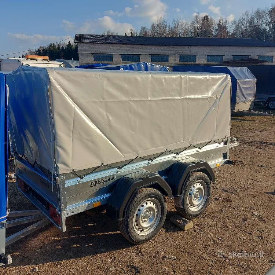 Zaslaw dviejų ašių 3,3m ilgio priekaba - nuotraukos Nr. 19