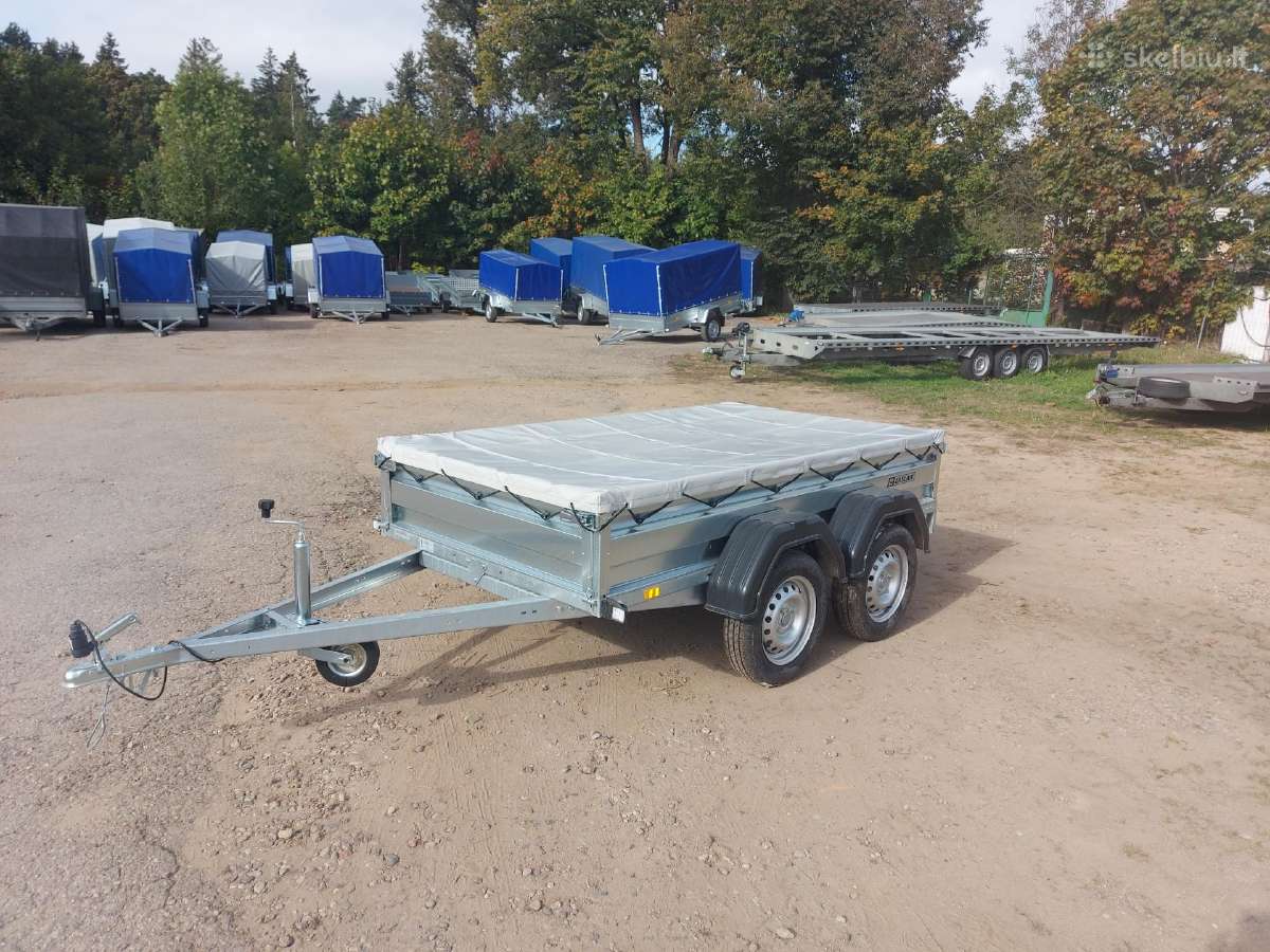 Zaslaw dviejų ašių 3,3m ilgio priekaba - nuotraukos Nr. 29