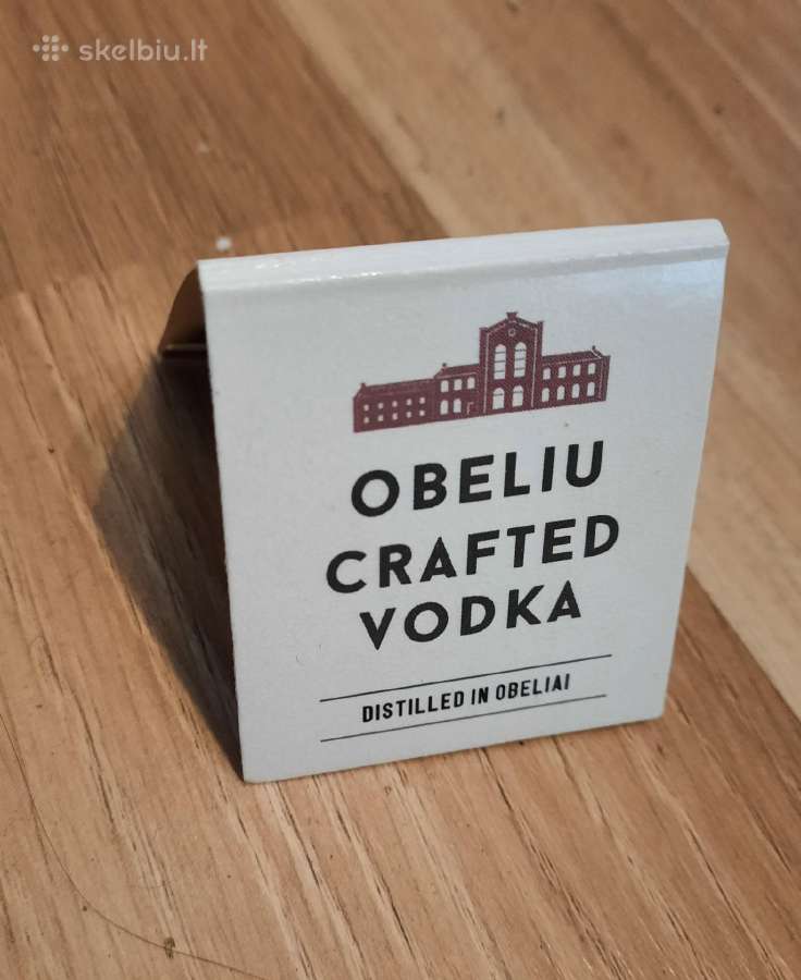 Degtukų dėžutė knygelė Obeliai Craft Vodka - nuotraukos Nr. 2