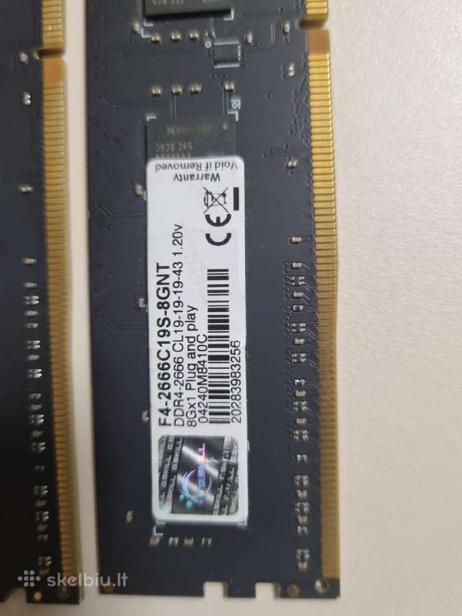 Ddr4 2x8gb 2666mhz Cl19 - nuotraukos Nr. 2