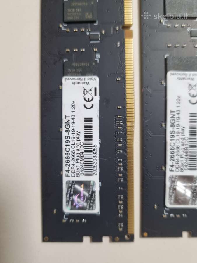 Ddr4 2x8gb 2666mhz Cl19 - nuotraukos Nr. 3