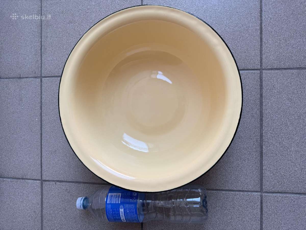 Didelis Emaliuotas dubuo nenaud. ir bidolėlis 2.5l - nuotraukos Nr. 2