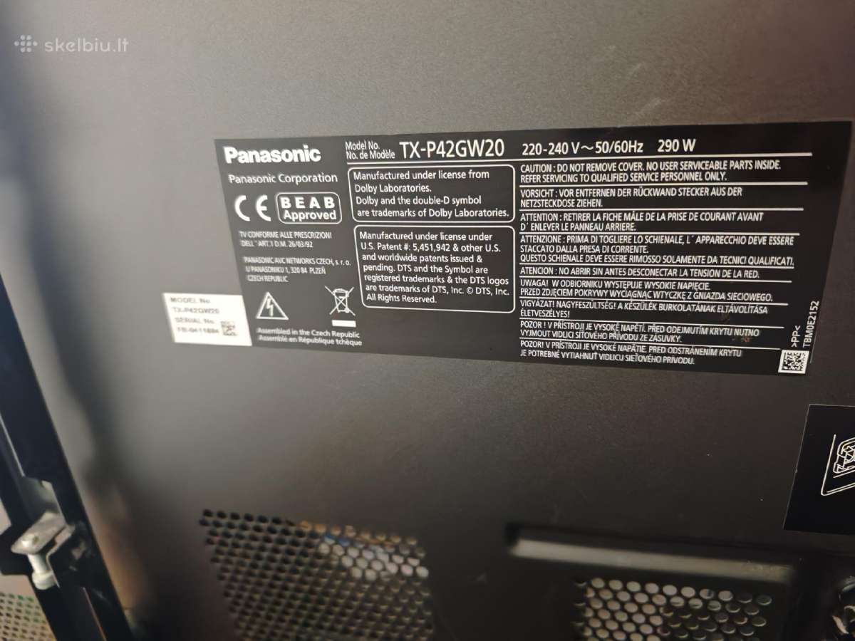 Televizorius ( TV) su papildoma garso kolonele i - nuotraukos Nr. 2