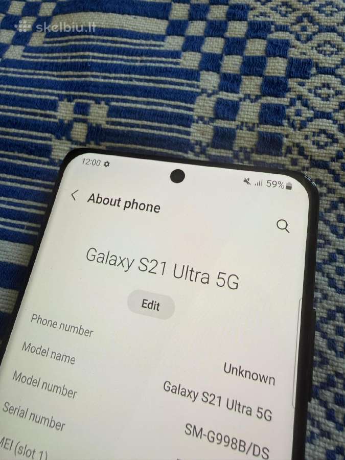 Samsung S21 Ultra 5G 256 GB - nuotraukos Nr. 3