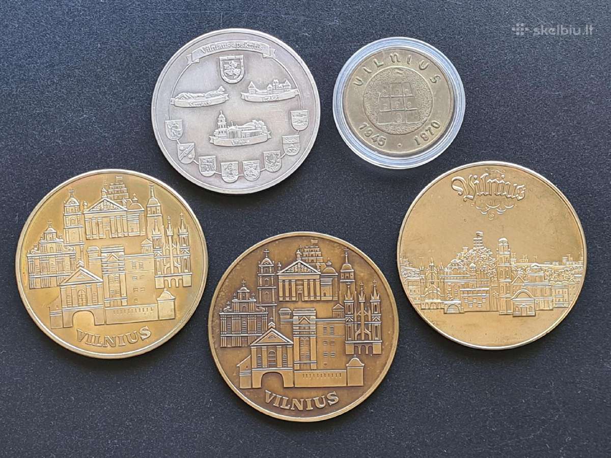 Stalo medaliai Vilnius, Vilniaus apskritis.