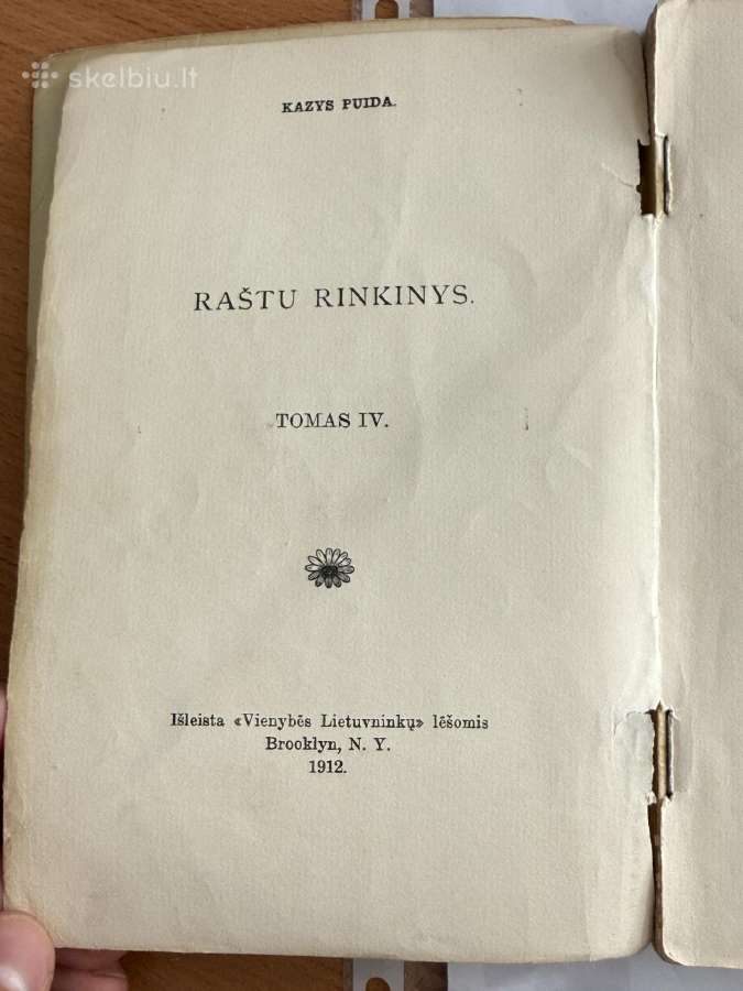 Kazio Puidos raštų rinkinys. Tomas Iv. Dramos 1912 - nuotraukos Nr. 2