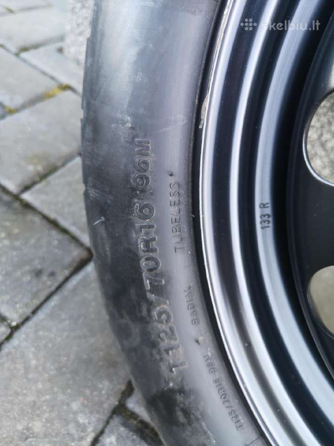 Atsarginis ratas R16 tablet volkswagen + damkratas - nuotraukos Nr. 2