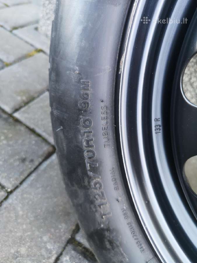 Atsarginis ratas R16 tablet volkswagen + damkratas - nuotraukos Nr. 3