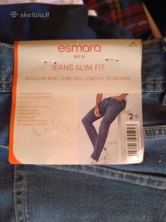 Visiškai nauji džinsai su etiketėmis - nuotraukos Nr. 5