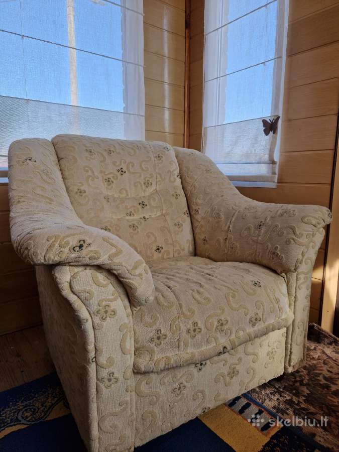 Parduodama sofa-lova ir du foteliai - nuotraukos Nr. 2