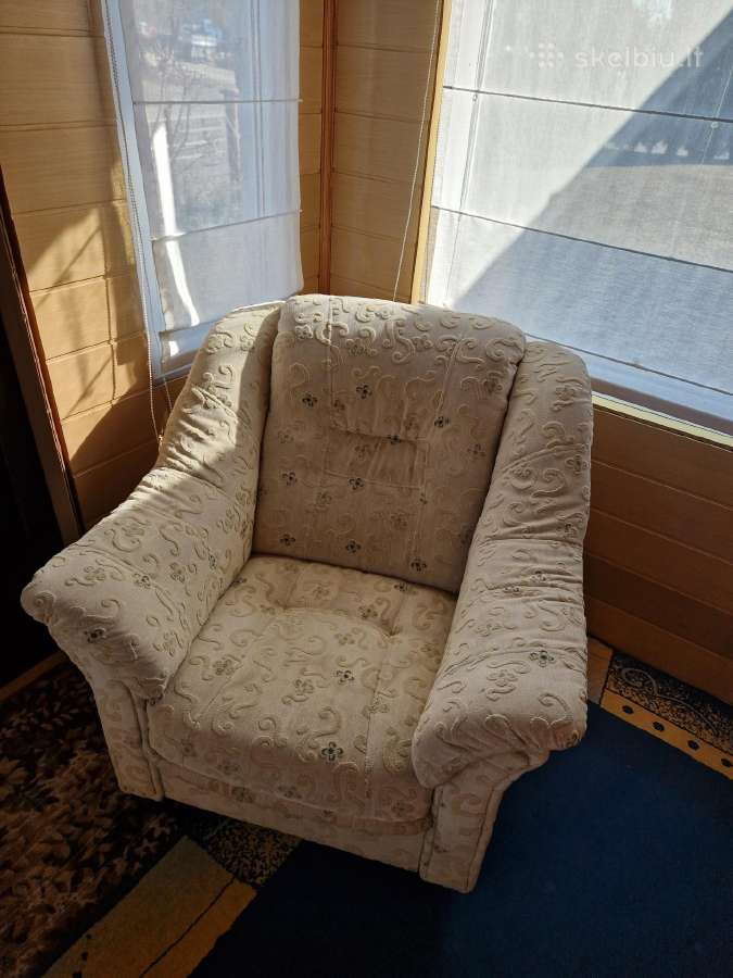 Parduodama sofa-lova ir du foteliai - nuotraukos Nr. 4