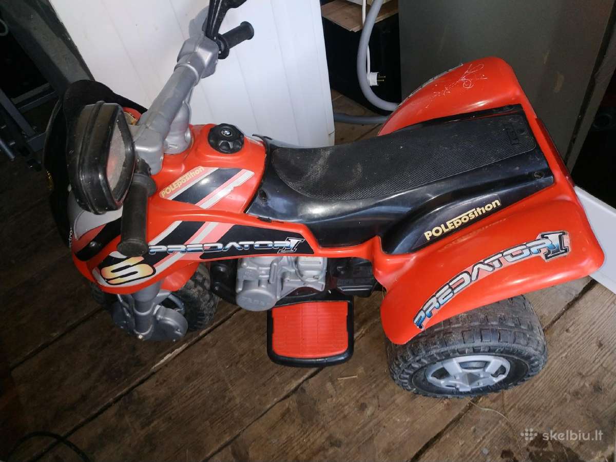 Elektrinis vaikiškas motociklas akumuliatorinis