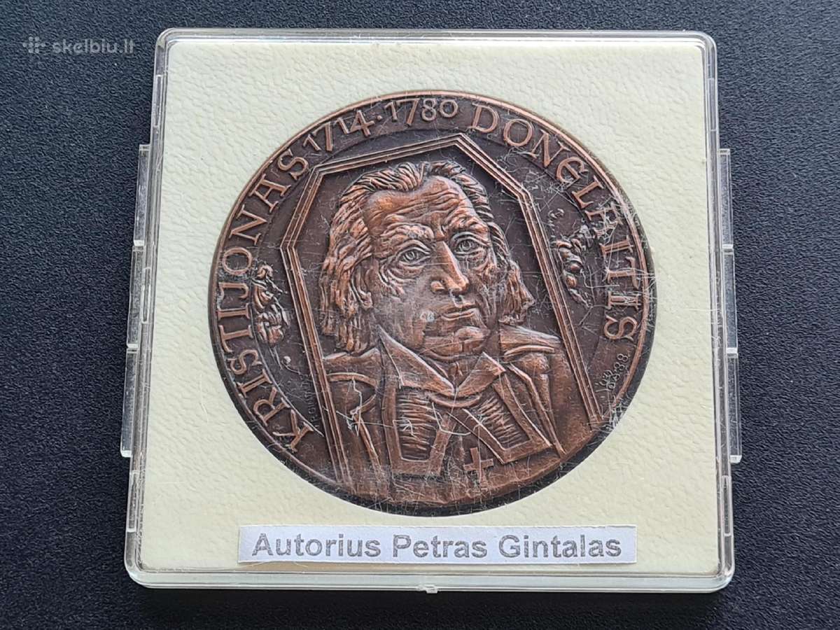 Medalis Kristijonas Donelaitis 1714-1780. Gintalas