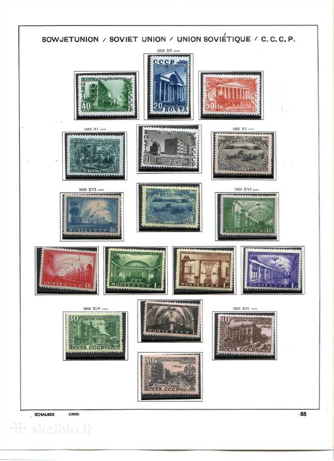 Ssr TSRS 1950 -1960 pilna pasto zenklu kolekcija - nuotraukos Nr. 4